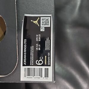 Jordan 6 Rings TD White/Lucky Green-Black size 6c used
